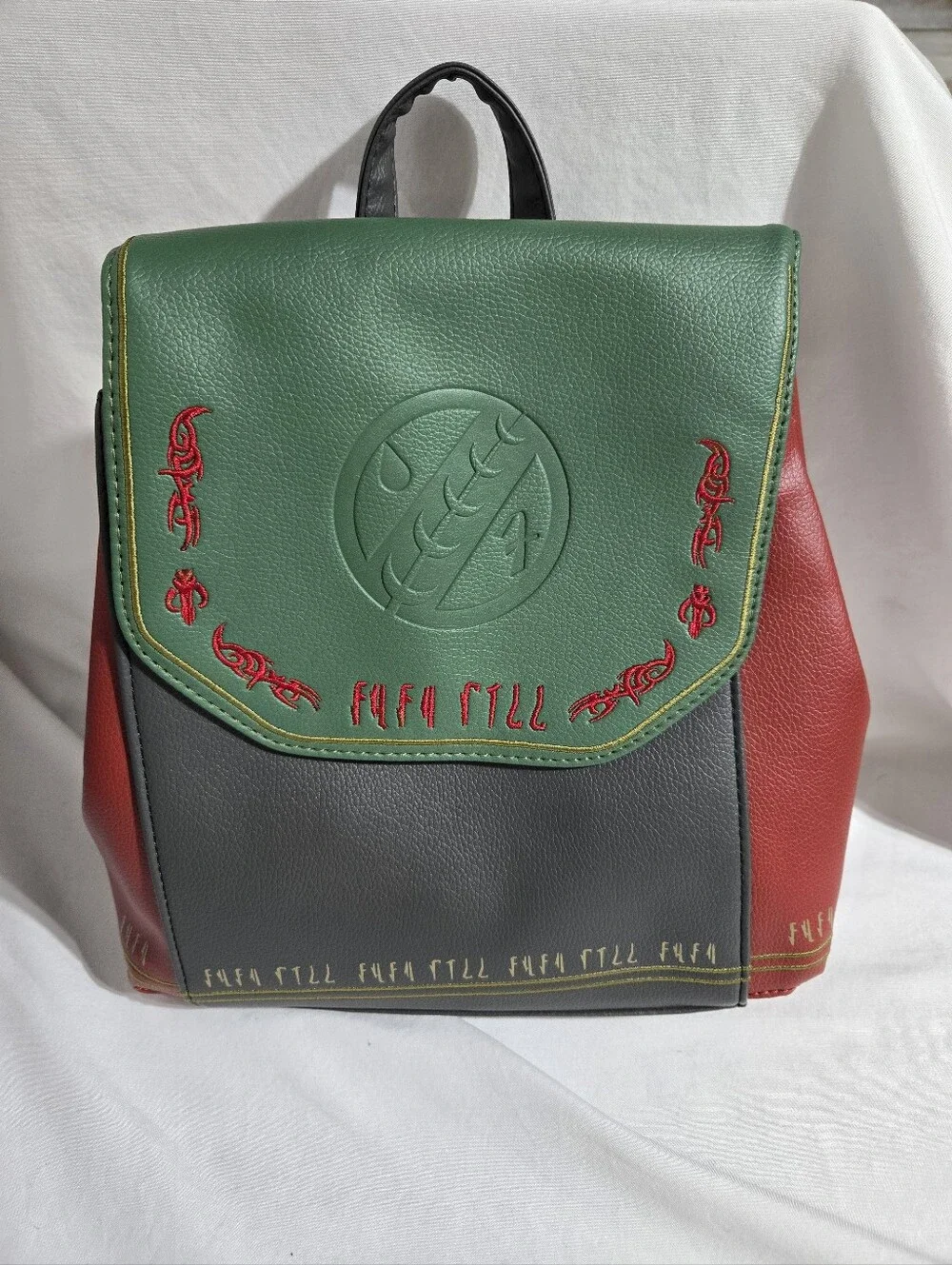 NWT Danielle Nicole x Star Wars Boba Fett Mini Backpack Purse Faux Leather - Picture 1 of 7